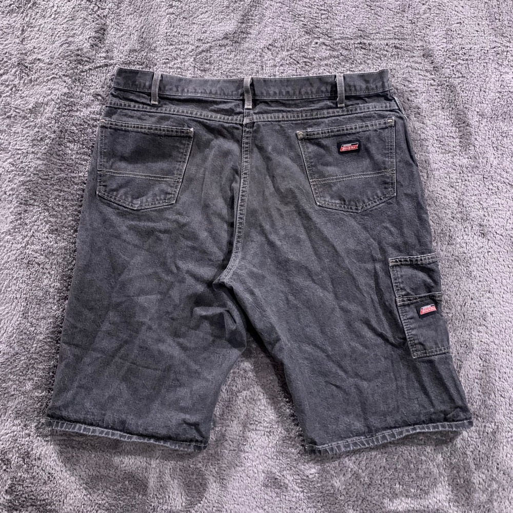 Genuine Dickies Mens Carpenter Shorts Faded Black Denim Utility Workwear 40W